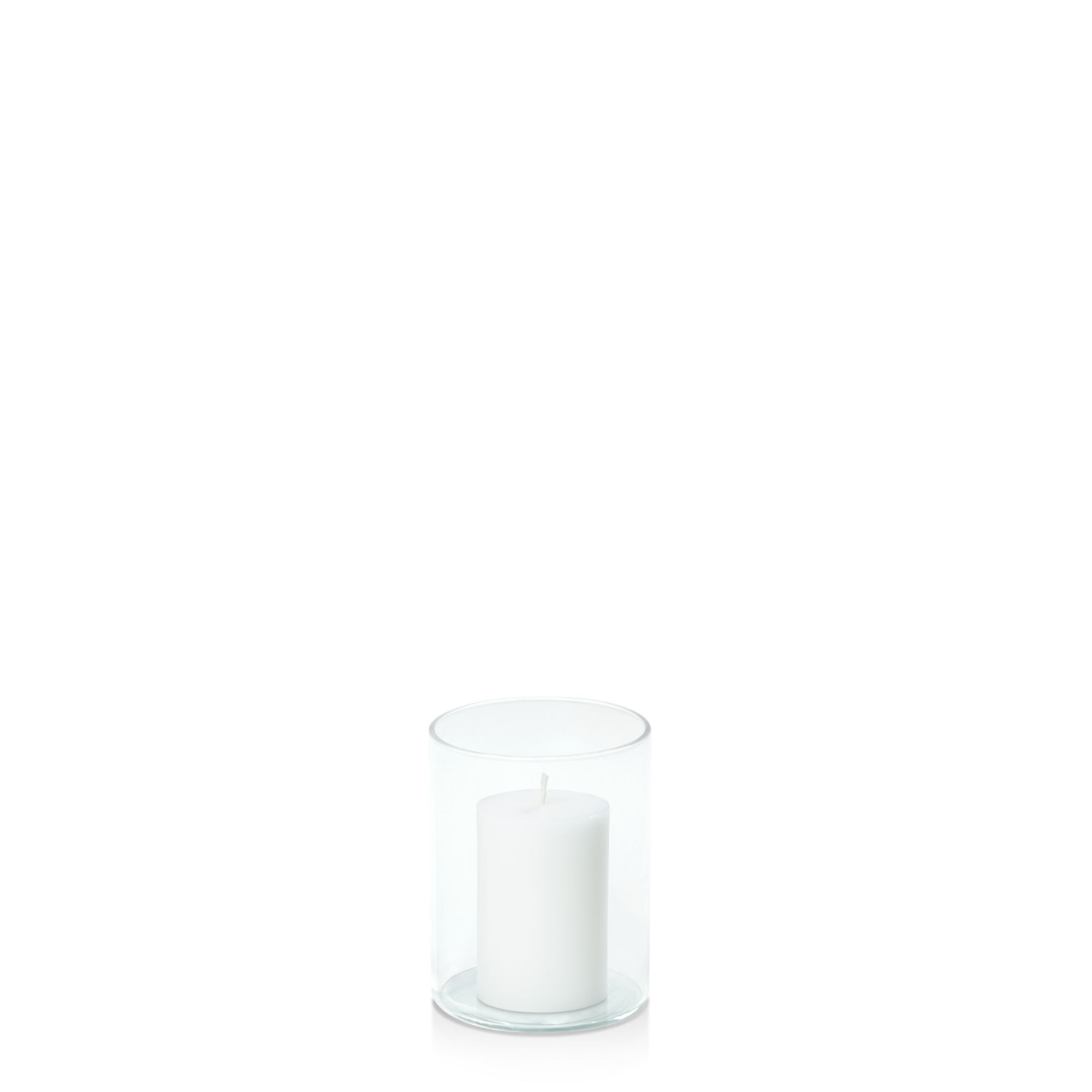 5cm x 7.5cm Moreton Eco Pillar in 8cm x 10cm Glass