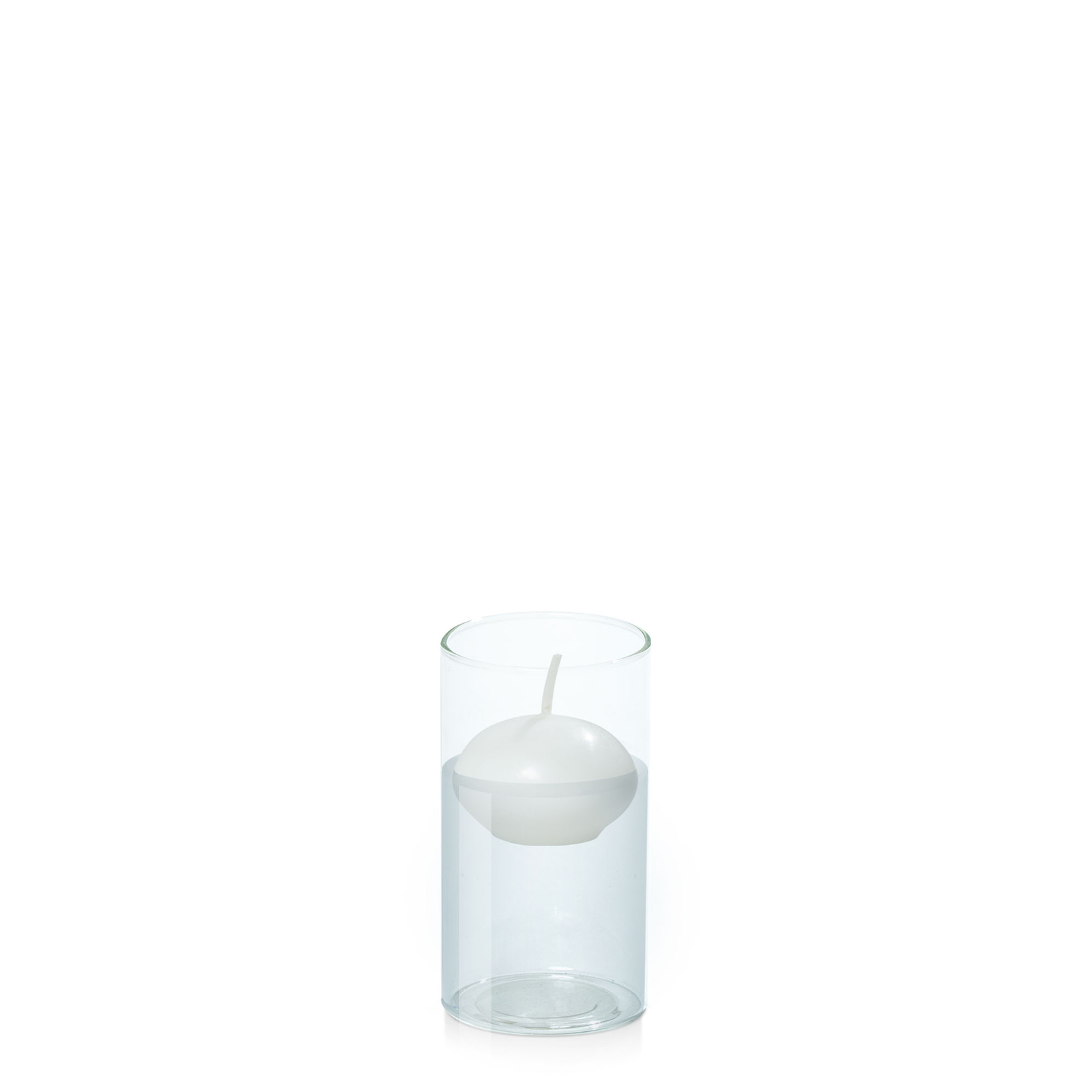 4cm Floating Candle in 5.8cm x 12cm Glass