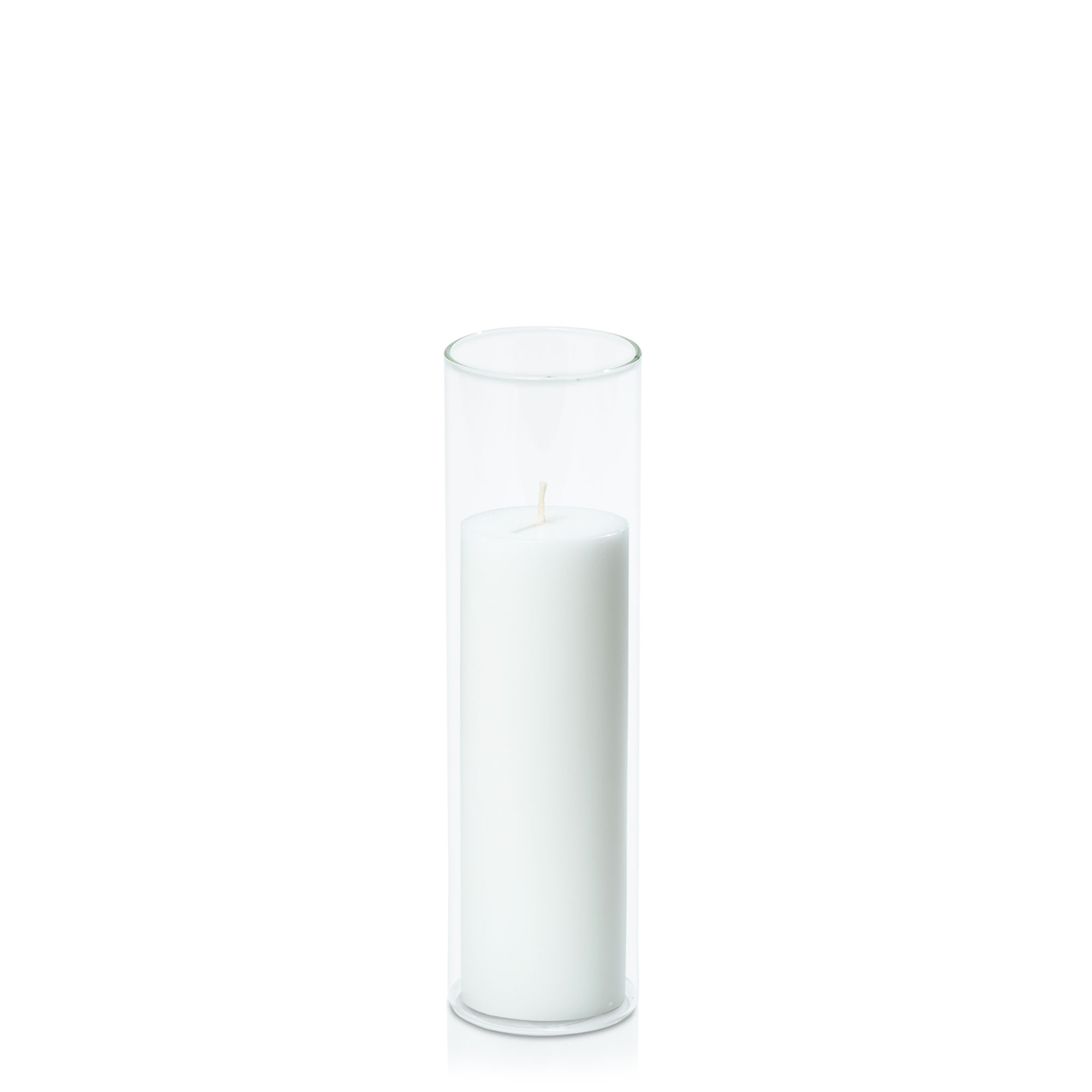 5cm x 15cm Moreton Eco Pillar in 5.8cm x 20cm Glass