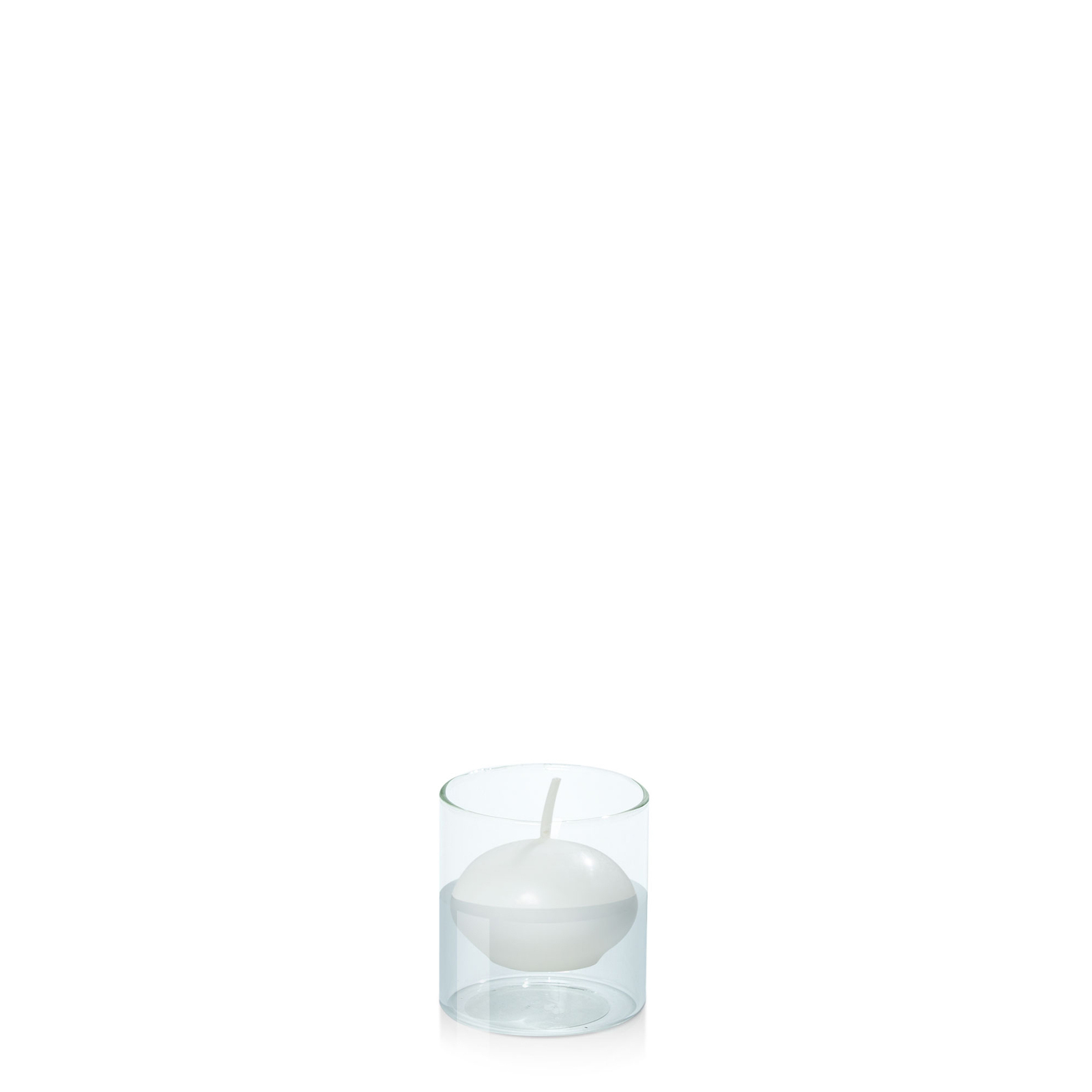 4cm Floating Candle in 5.8cm x 7cm Glass