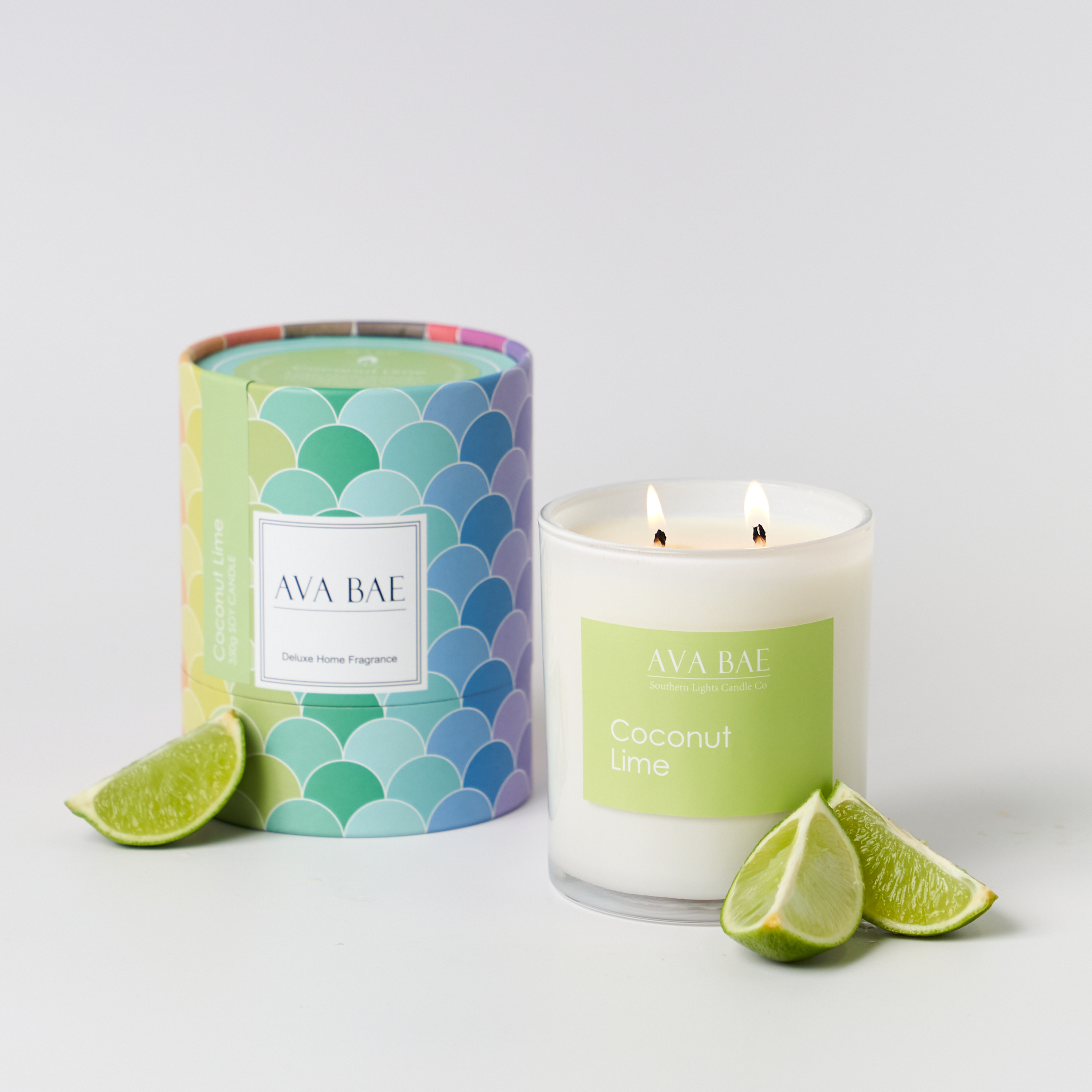 Ava Bae Soy Candle 350g - Coconut Lime