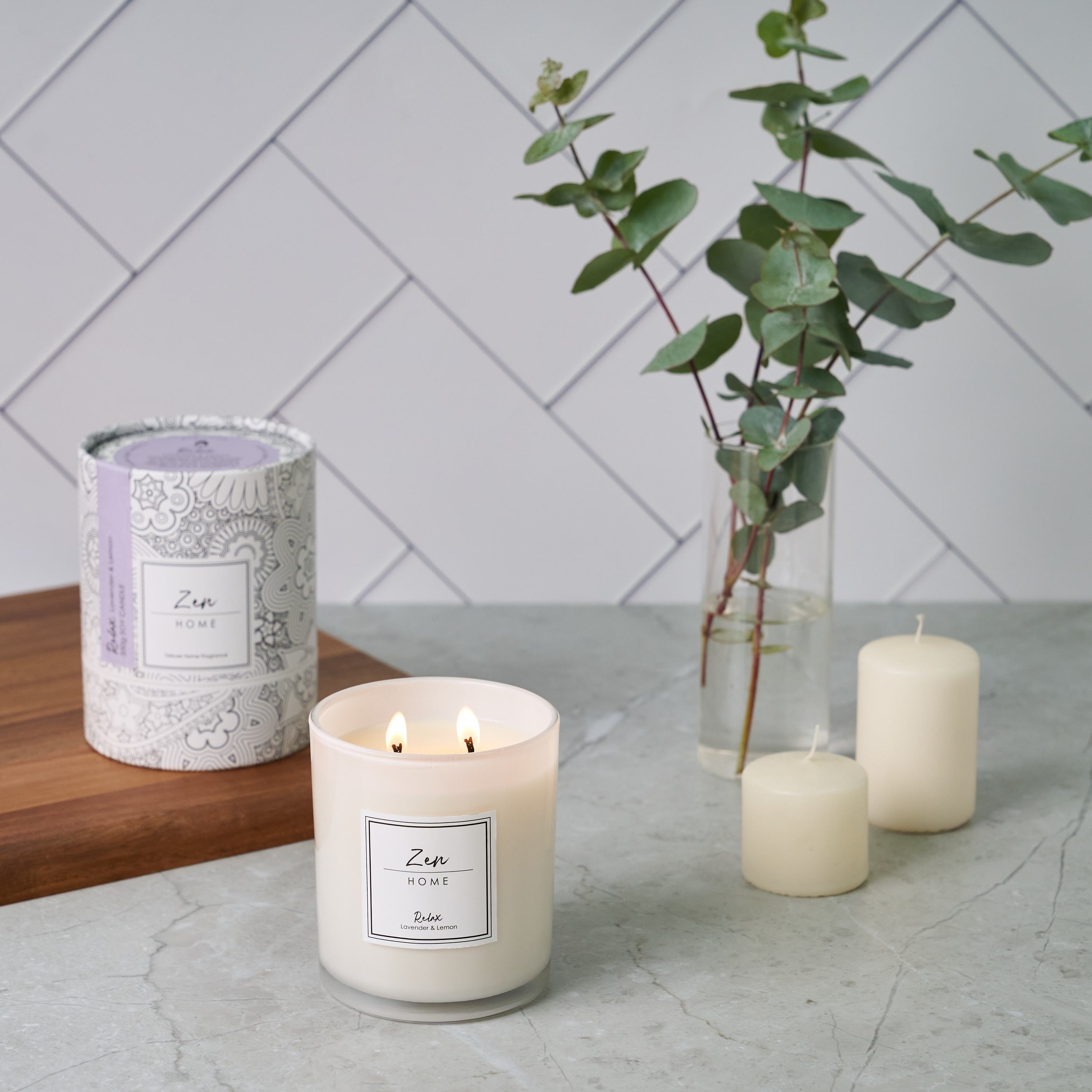 Zen Home Soy Candle 350g – Relax