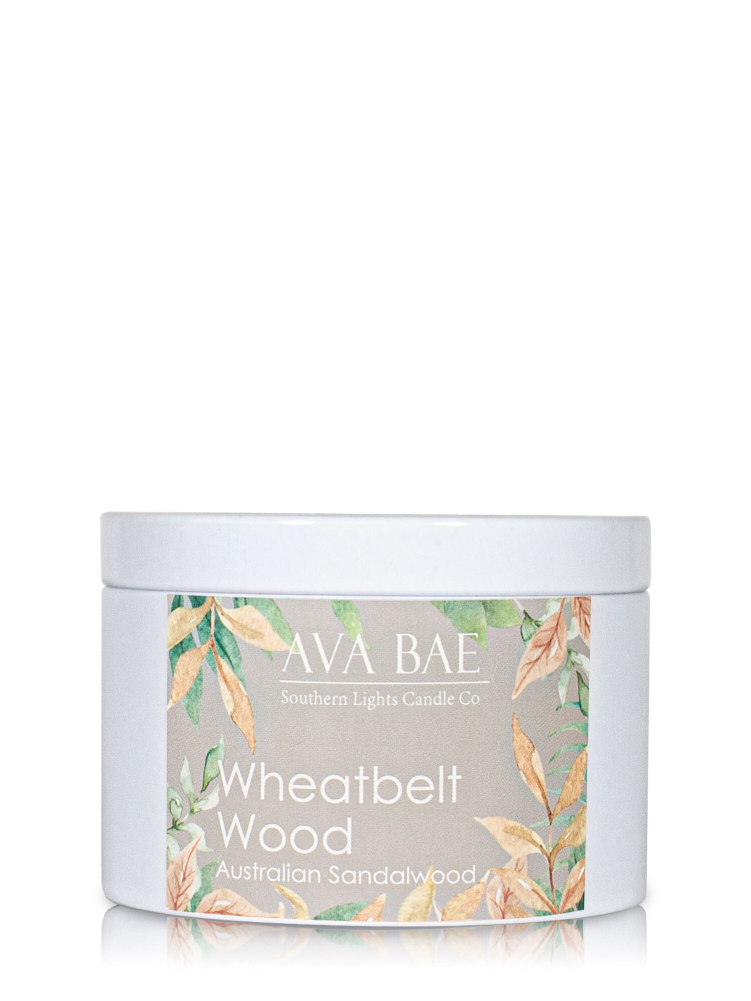  Wheatbelt Wood 200g Scented Soy Travel Tin