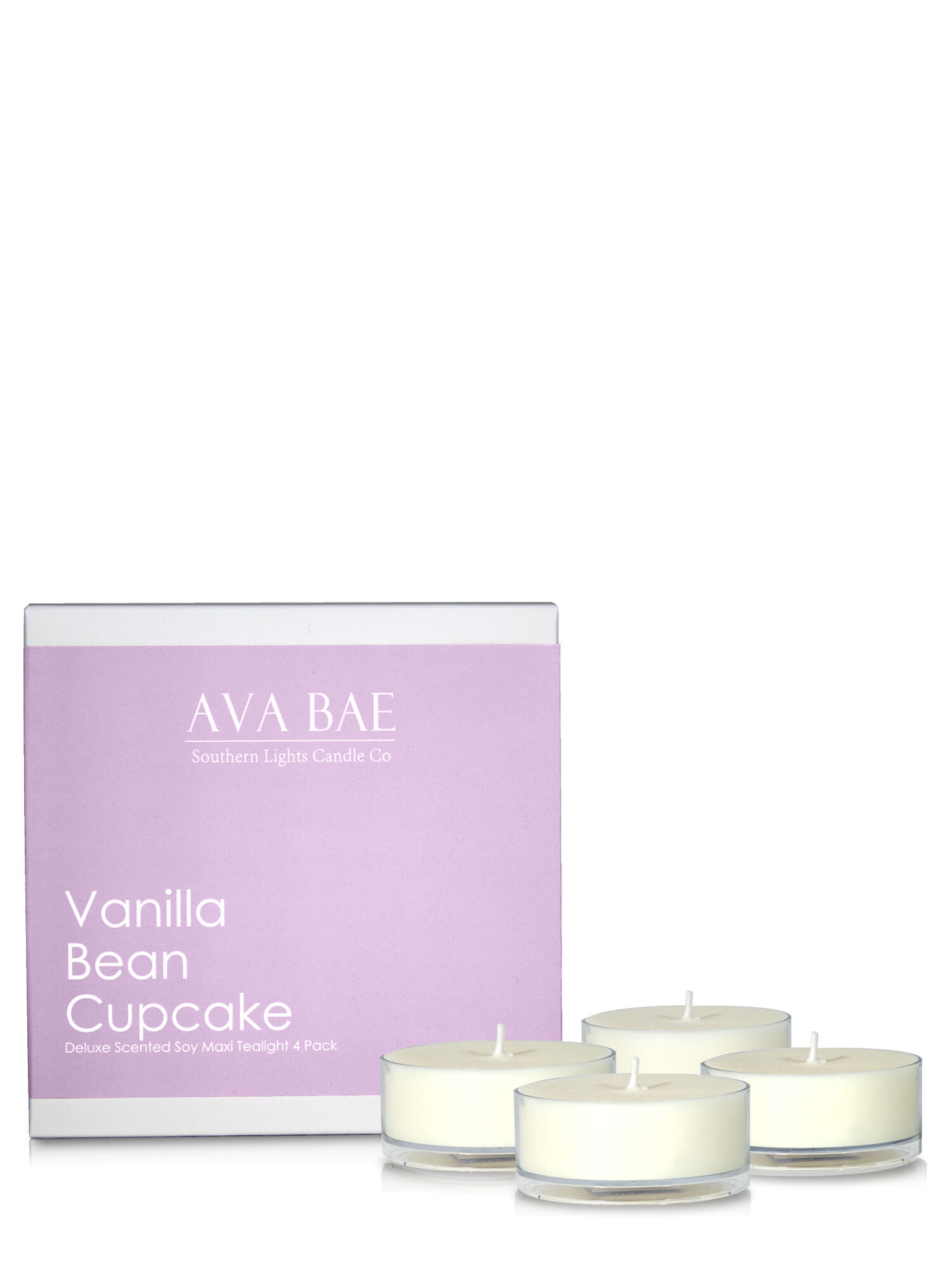 Ava Bae Soy Maxi Tealight Pack - Vanilla Bean Cupcake