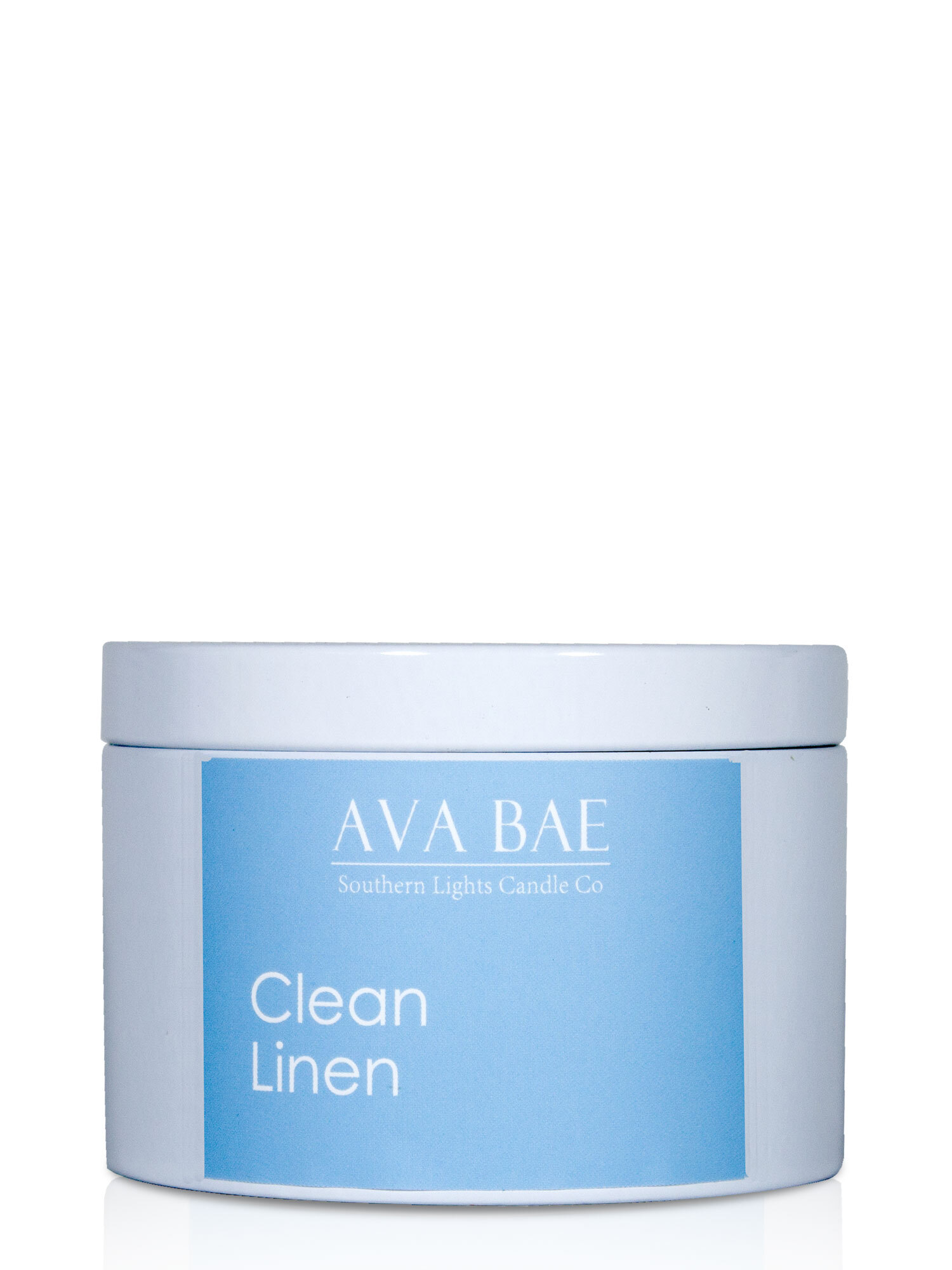 Ava Bae Soy Travel Tin 200g - Clean Linen