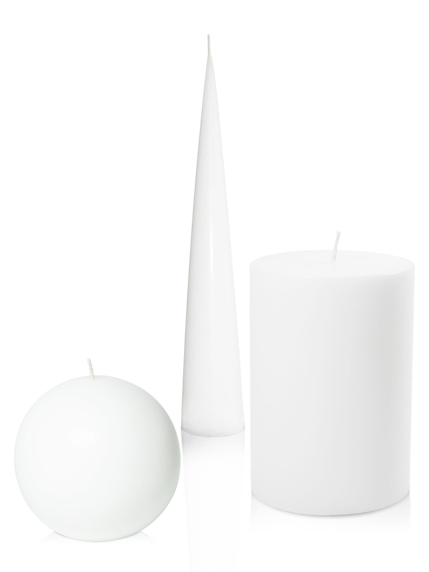 Monument Candle Trio - White
