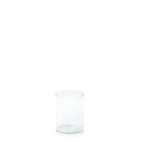 Clear 8cm x 10cm Glass Cylinder, Pack of 6