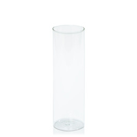Clear 8cm x 25cm Glass Cylinder, Pack of 6
