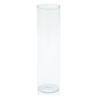 Clear 8cm x 30cm Glass Cylinder, Pack of 6