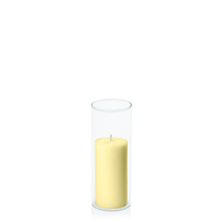 Lemon 5cm x 10cm Pillar in 5.8cm x 15cm Glass