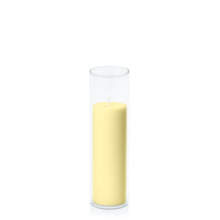 Lemon 5cm x 15cm Pillar in 5.8cm x 20cm Glass