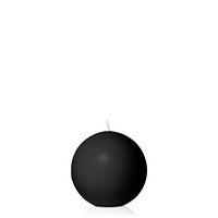 Black 7.5cm Moreton Eco Ball Candle, Pack of 6