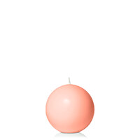 Peach 7.5cm Moreton Eco Ball Candle, Pack of 6