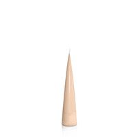 Toffee 4cm x 20cm Moreton Eco Cone Candle, Pack of 6