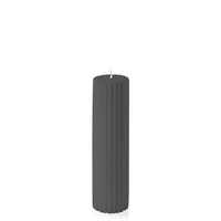 Black 5cm x 20cm Moreton Eco Fluted Pillar, Pack of 6