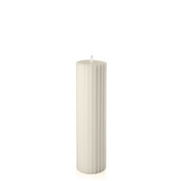 Ivory 5cm x 20cm Moreton Eco Fluted Pillar