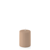 Latte 7cm x 10cm Moreton Eco Fluted Pillar, Pack of 6