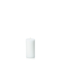 White 5cm x 10cm Moreton Eco Slim Pillar, Pack of 6