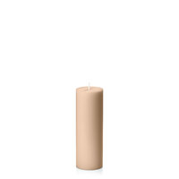 Toffee 5cm x 15cm Moreton Eco Slim Pillar, Pack of 6