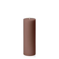 Chocolate 7cm x 20cm Moreton Eco Pillar, Pack of 6