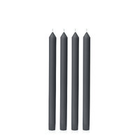 Charcoal 30cm Moreton Eco Dinner Candle, Pack of 4