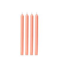 Peach 30cm Moreton Eco Dinner Candle, Pack of 4