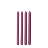 Plum 30cm Moreton Eco Dinner Candle, Pack of 4