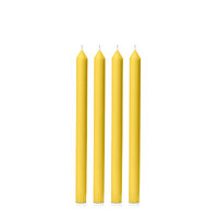 Yellow 30cm Moreton Eco Dinner Candle, Pack of 4