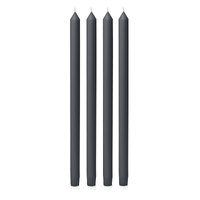Charcoal 40cm Moreton Eco Dinner Candle, Pack of 4
