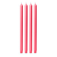 Carnival Red 40cm Moreton Eco Dinner Candle, Pack of 4