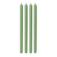 Green 40cm Moreton Eco Dinner Candle, Pack of 4