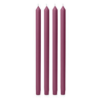 Plum 40cm Moreton Eco Dinner Candle, Pack of 4