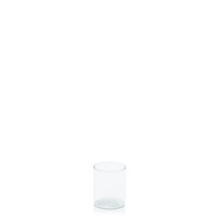 Clear 5.8cm x 7cm Glass Cylinder, Pack of 6