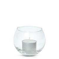 White Event Tealight in Fishbowl Pack