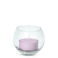 Lilac Moreton Eco Tealight in Fishbowl, Pack of 6
