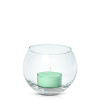 Mint Green Moreton Eco Tealight in Fishbowl Pack