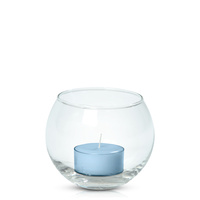 Pastel Blue Moreton Eco Tealight in Fishbowl Pack
