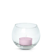 Pastel Pink Moreton Eco Tealight in Fishbowl Pack