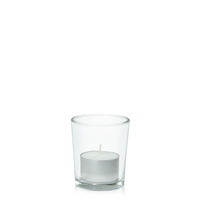 White Event Tealight in Glass Votive Pack