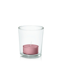 Dusty Pink Moreton Eco Tealight in Glass Votive Pack