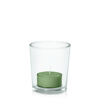 Green Moreton Eco Tealight in Glass Votive Pack