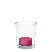 Magenta Moreton Eco Tealight in Glass Votive Pack