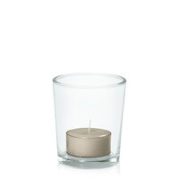 Pale Eucalypt Moreton Eco Tealight in Glass Votive Pack