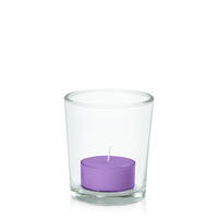 Purple Moreton Eco Tealight in Glass Votive Pack