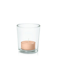 Toffee Moreton Eco Tealight in Glass Votive, Pack of 24