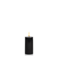 Black 5cm x 10cm Atmosphere LED Pillar, Pack of 1