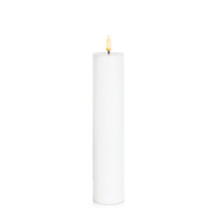 White 5cm x 20cm Atmosphere LED Pillar, Pack of 6