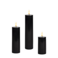 Black Atmosphere 5cm LED Pillar Set - Lg, Pack of 1