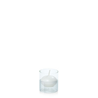 4cm Floating Candle in 5.8cm x 7cm Glass