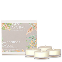 Ava Bae Soy Maxi Tealight Pack - Wheatbelt Wood